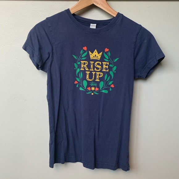 3 Pc Bundle Lot: Stussy Tees🗽🌎💀⬆️👑❤️🌿 - Picture 5 of 10